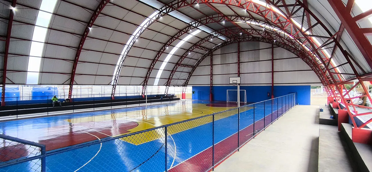 Interior da quadra: vista geral